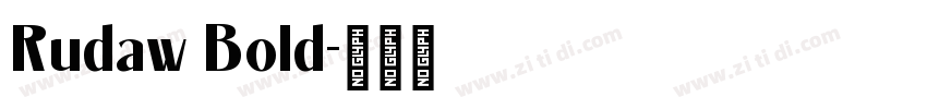 Rudaw Bold字体转换